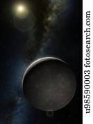 Artwork of Planet Mercury