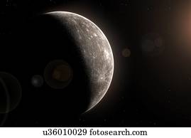 Artwork of Planet Mercury