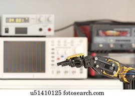 braço robótico, e, maquinaria