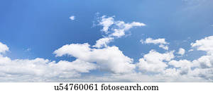 Clouds in blue sky