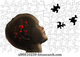 inteligência, conceitual, ilustração