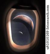 Phobos and Mars From Orbit