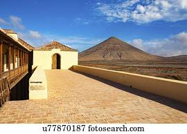 vulcão, em, fuerteventura, ilhas canário