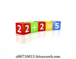 ilustração, de, a, teoria, que, quando, dois, companhias, ou, organizações, juntar, junto, eles, alcance, mais, e, é, mais, sucedido, do que, se, eles, trabalho, separately., primeiro, usado, por, george, Orwell, em, seu, romance, 1984, onde, a, estado, poder, declarar, dois, positivo, dois, equals...