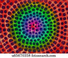 Radiolarian test (marine), coloured scanning electron micrograph (SEM). The hard skeleton surface is composed of silica or strontium sulphate. The Radiolaria (also called Radiozoa) are protozoa that produce intricate mineral skeletons. They are found...