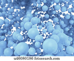 Blue spheres, full frame