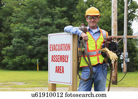 comunicações, engenheiro, no trabalho