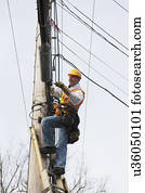 comunicações, trabalhador