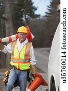 comunicações, trabalhador