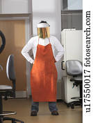 engenharia, estudante, em, um, laboratório