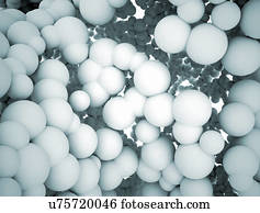 White spheres, full frame