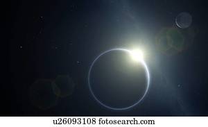 Backlit Pluto and Charon