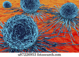 câncer, celas, ilustração