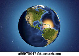 Earth from space, illustration