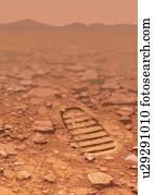 Footprint on Mars