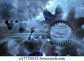 industrial, engrenagens