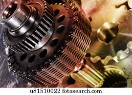 industrial, engrenagens