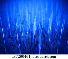 Blue connections, abstract illustration