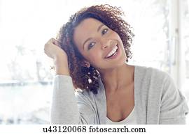 Portrait of mid adult woman