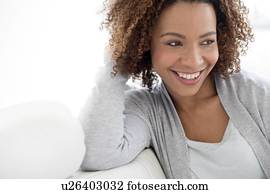 Portrait of mid adult woman