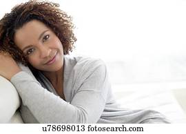 Portrait of mid adult woman