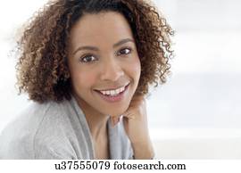 Portrait of mid adult woman