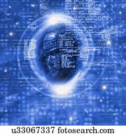 tecnologia, abstratos, ilustração