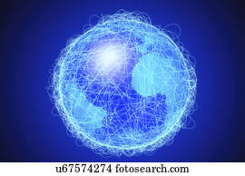 Global connections, conceptual illustration