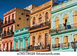 Cuba, Havana, Colonial architecture