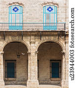 Cuba, Havana, Colonial architecture