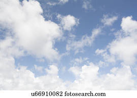 Cumulus cloudscape
