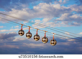 frança, Auvergne-Rhone-Alpes, Grenoble, Grenoble-Bastille, carro cabo
