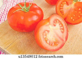 fresco, tomates maduros