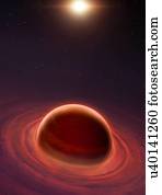 nascimento, de, um, gás, gigante