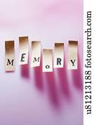 Pieces of paper with the word memory, studio shot.