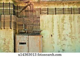 antigas, elétrico, installations.