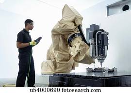 aprendiz, robótica, engenheiro, com, robô, em, robótica, pesquise facilidade