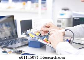 Electronics laboratory.