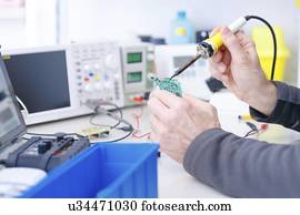 Electronics laboratory.