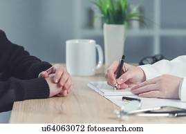 médico, consultation.