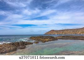 Scenic coastal view, Tarrafal, Cape Verde, Africa