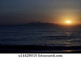 Sunrise over the sea.