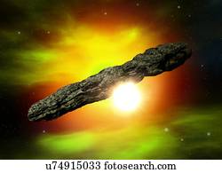 Asteroid, illustration.