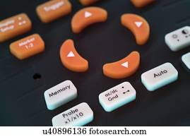 Buttons on electronic device.