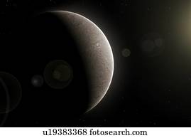 Ceres, illustration. Ceres is a dwarf planet, the only one that orbits in the asteroid belt. It is also an asteroid, the largest one known, and the first to be discovered, in 1801. The surface of Ceres is heavily cratered due to impacts from...