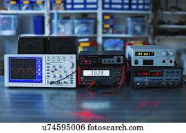 Electronics laboratory.