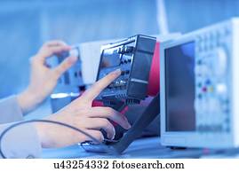 Electronics measuring equipment.