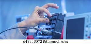 Electronics measuring equipment.