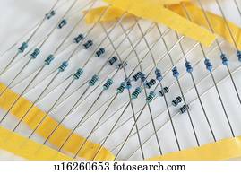 eletrônico, resistors.