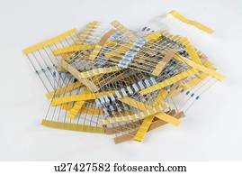 eletrônico, resistors.